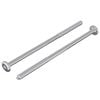 vidaXL Screw 2 pcs Silver M6 x 120 mm Steel
