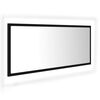 vidaXL LED Bathroom Mirror Black 100x8.5x37 cm Acrylic
