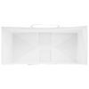 vidaXL Paper Bags 250 pcs with Handles White 26x12x35 cm