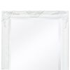 vidaXL Wall Mirror Baroque Style 140x50 cm White