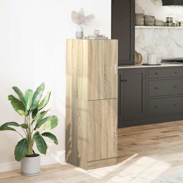 vidaXL Kitchen Cabinet Sonoma Oak 38x41.5x131.5 cm Engineered Wood