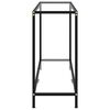 vidaXL Console Table Transparent 160x35x75 cm Tempered Glass