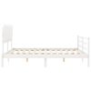 vidaXL Bed Frame without Mattress White Super King Size Solid Wood