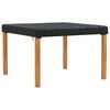 vidaXL Table Cover Plain Black 142 x 142 x 15 cm Fabric