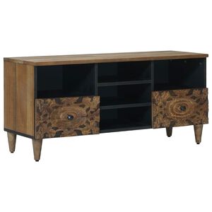 vidaXL TV Cabinet with Shelf Brown 100 x 33.5 x 46 cm Solid Mango Wood