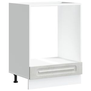 vidaXL Oven Cabinet Kalmar Concrete Grey Engineered Wood