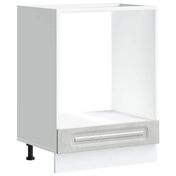 vidaXL Oven Cabinet Kalmar Concrete Grey Engineered Wood