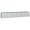vidaXL Garden Raised Bed | Silver | Galvanised steel | Extra Long