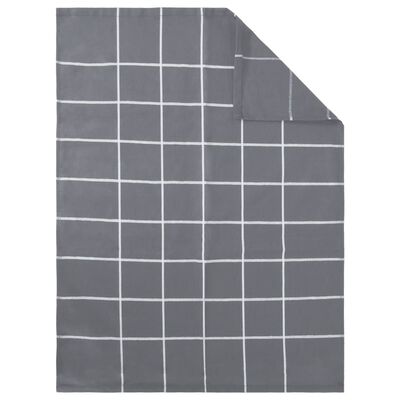 vidaXL 12 Piece Towel Set Grey Cotton