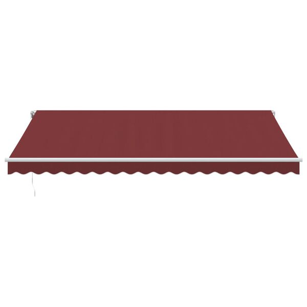 vidaXL Automatic Retractable Awning Burgundy 450x350 cm