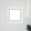 Basement Window Manual RISOR White 50 x 50 cm PVC and Glass