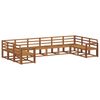vidaXL Outdoor Sofa Set Natural Solid Acacia Wood