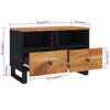 vidaXL TV Cabinet 70x33x46cm Solid Wood Acacia