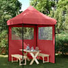 vidaXL Party Tent Folding Burgundy 200 x 200 x 306 cm Oxford Fabric