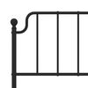 vidaXL Metal Replace Headboard Black 160 cm
