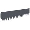 vidaXL Lawn Edging 20 pcs 103 x 25 cm metal Anthracite