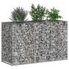 vidaXL Gabion Raised Bed Silver 130 x 50 x 80 cm Galvanised Steel