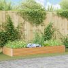 vidaXL Garden Raised Bed 290 x 100 x 36 cm Galvanised Steel