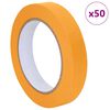vidaXL Painter Masking Tapes 50 pcs Yellow 19mm x 50m Paper