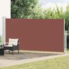 vidaXL Patio Retractable Side Awning 180x500 cm Brown