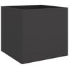 vidaXL Planters 2 pcs Black 49x47x46 cm Steel