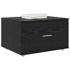 vidaXL Drawer Cabinet with Wheel Black Oak 55 x 45 x 31 cm