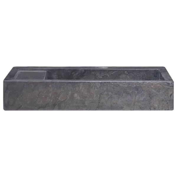vidaXL Sink Black 58x39x10 cm Marble