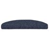 vidaXL Stair Mats Self-adhesive 10 pcs 65x21x4 cm Blue Half Round Large