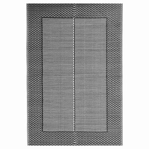 vidaXL Outdoor Rug ARAKIL Black 140x200 cm PP