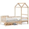 vidaXL Day Bed with Roof without Mattress 90x200 cm Solid Wood
