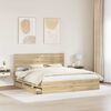 vidaXL Bed Frame with Drawer Sonoma Oak 180 x 200 cm Engineer Wood
