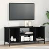 vidaXL TV Cabinet Black Oak 102 x 35 x 45 cm Engineered Wood