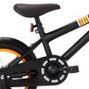 vidaXL Kids Bike with Front Carrier 14 inch Black and Orange