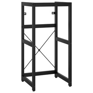 vidaXL Bathroom Washbasin Frame | Black | Powder-coated iron | 83 cm high