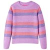 Kids' Sweater Stripes Knitted Lilac and Pink 104