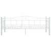 vidaXL Daybed Frame without Mattress White Metal 90x200cm