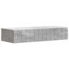 vidaXL Wall-Mounted Side Table Concrete Grey 87.5 x 34.5 x 17 cm