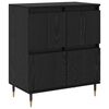 vidaXL Storage Cabinet 3 pcs Black Oak 60 x 35 x 70 cm