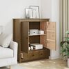 vidaXL Highboard Honey Brown 83x41,5x100 cm Solid Wood Pine