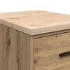 vidaXL Garage Storage Cabinet Artisan Oak 40x51x85 cm Solid Wood Pine
