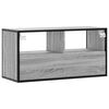 vidaXL TV Cabinet Grey Sonoma 80x31x39.5 cm Engineered Wood and Metal