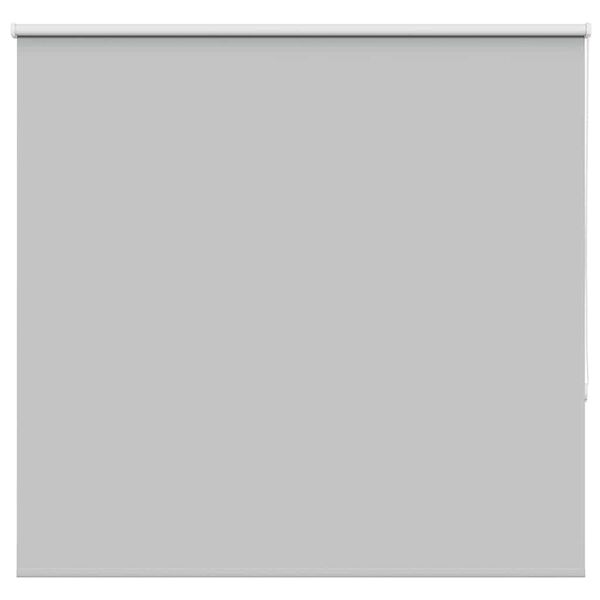 vidaXL Roller Blind Blackout Light Grey 155x150 cm Fabric Width 151.6 cm Polyester