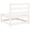 vidaXL 9 Piece Garden Sofa Set White Solid Wood Pine