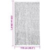 vidaXL Fly Curtain Light Grey and Dark Grey 118x220 cm Chenille