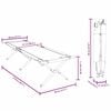 vidaXL Folding Camping Bed Folding Grey 210 x 80 x 46 cm Oxford fabric