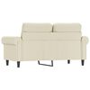 vidaXL 2-Seater Sofa Cream 120 cm Faux Leather