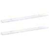 vidaXL Wall Shelf 2 pcs White Marble 100 x 9 x 3 cm Engineered Wood
