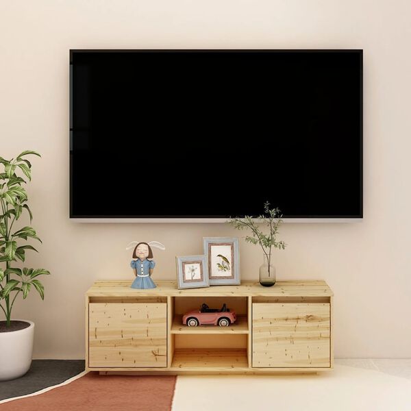 vidaXL TV Cabinet 110x30x40 cm Solid Firwood
