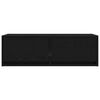 vidaXL TV Cabinet Black Oak 80x31x25.5 cm Engineered Wood