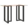 vidaXL Bar Table Legs T-Shaped&nbsp;2 pcs Anthracite 60x35x(90-91) cm Steel